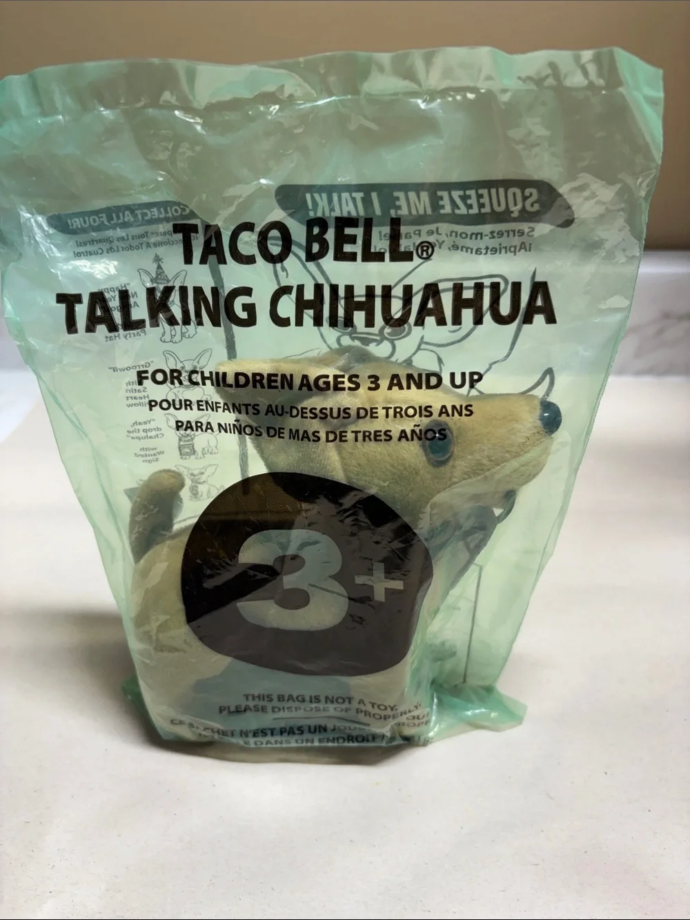 Talking Chihuahua Plush Toy - Tan